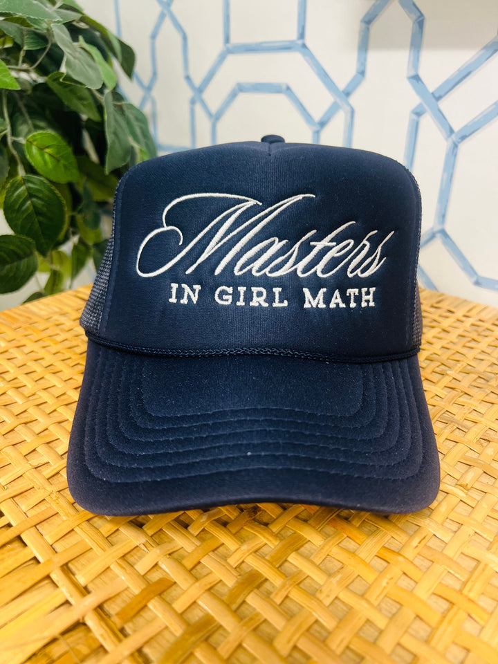 The Masters in Girl Math Trucker Hat