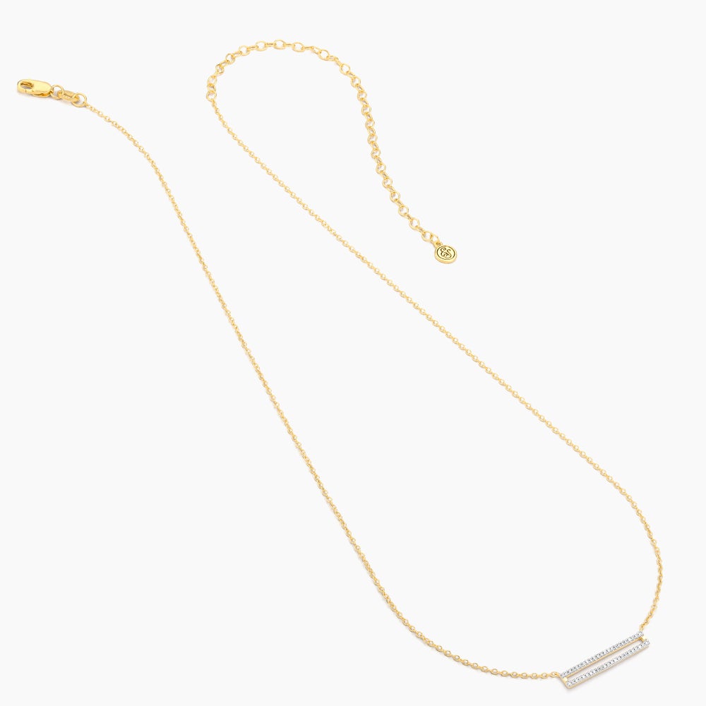 ES Set the Bar Pendant Necklace