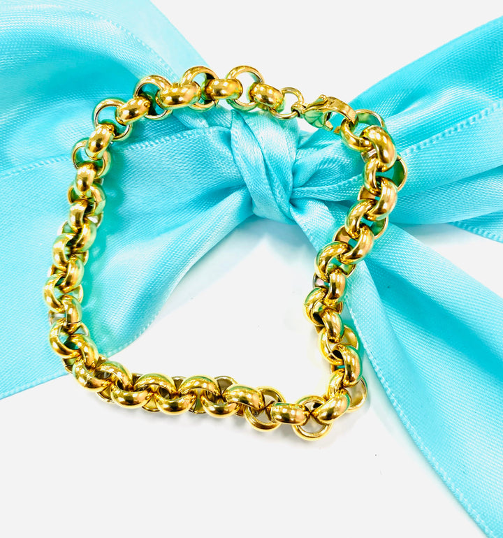 The Tai Gold Steel Thick Bracelet