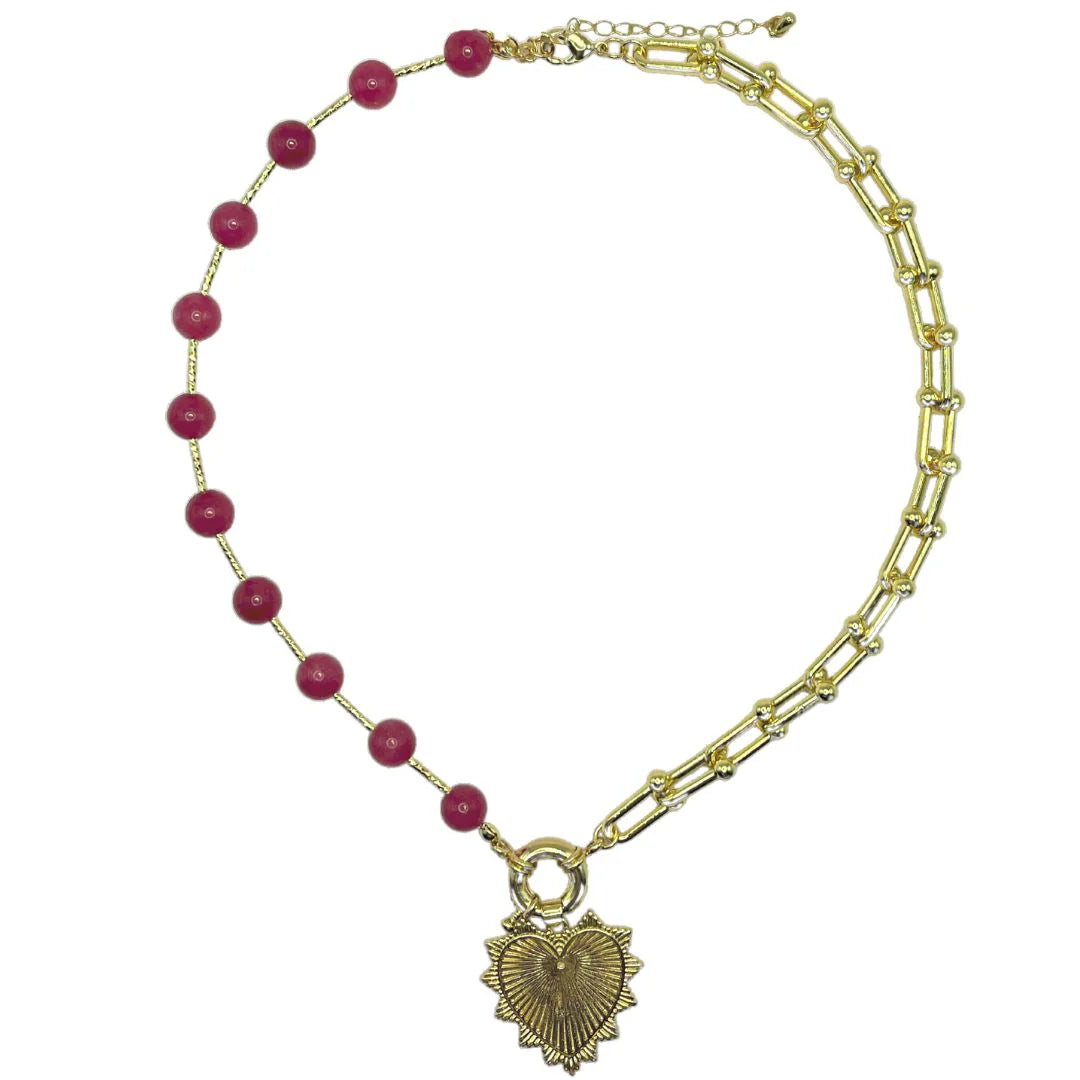 The Intricate Heart Charm Necklace