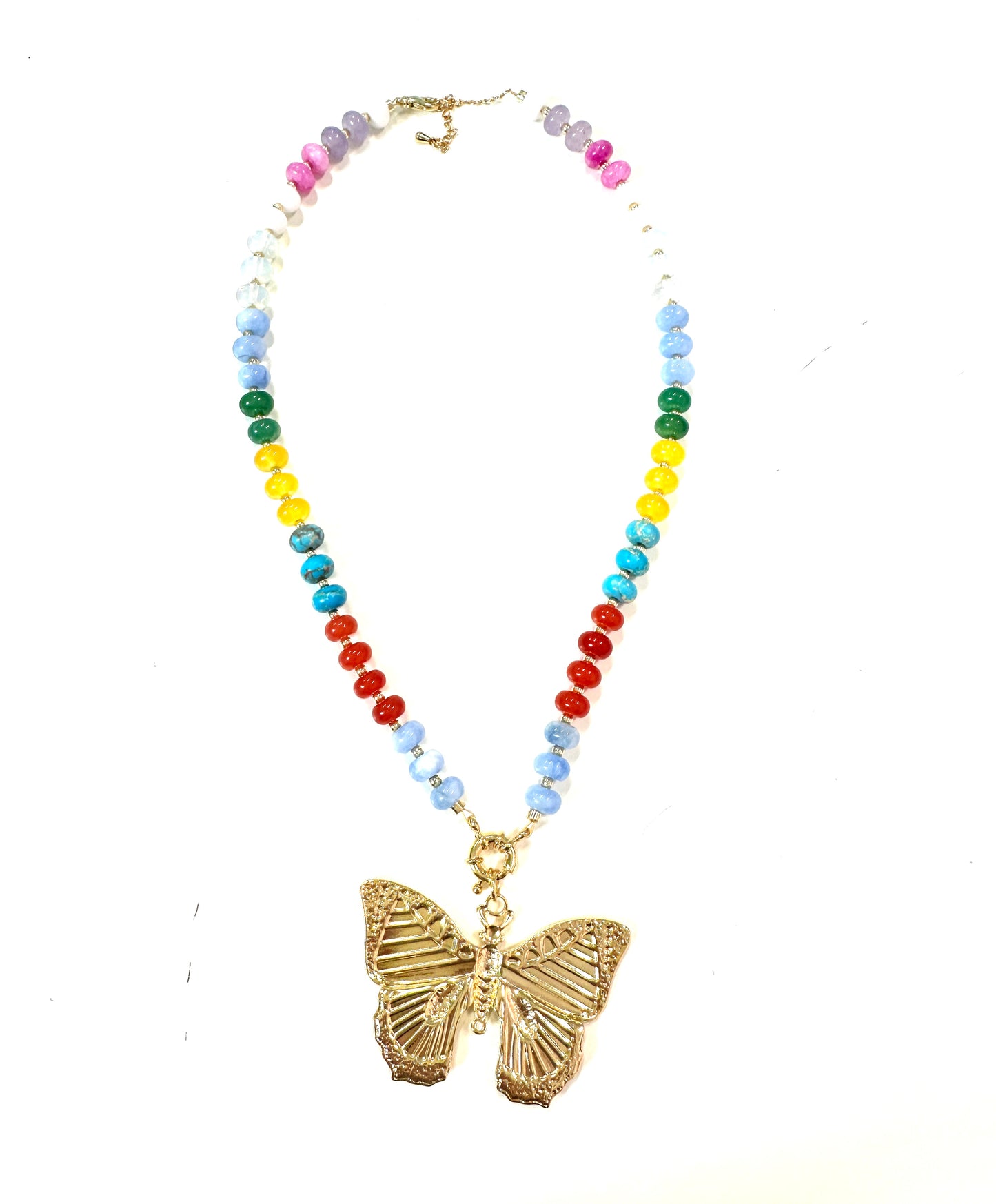 The Jordon Beaded Gemstone Necklace