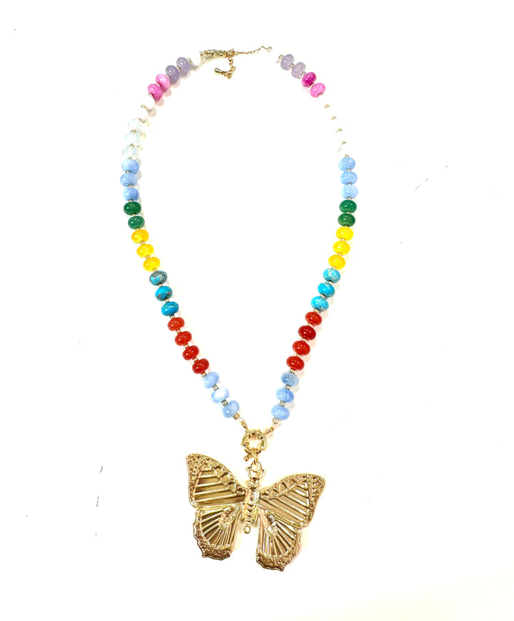 The Jordon Beaded Gemstone Necklace