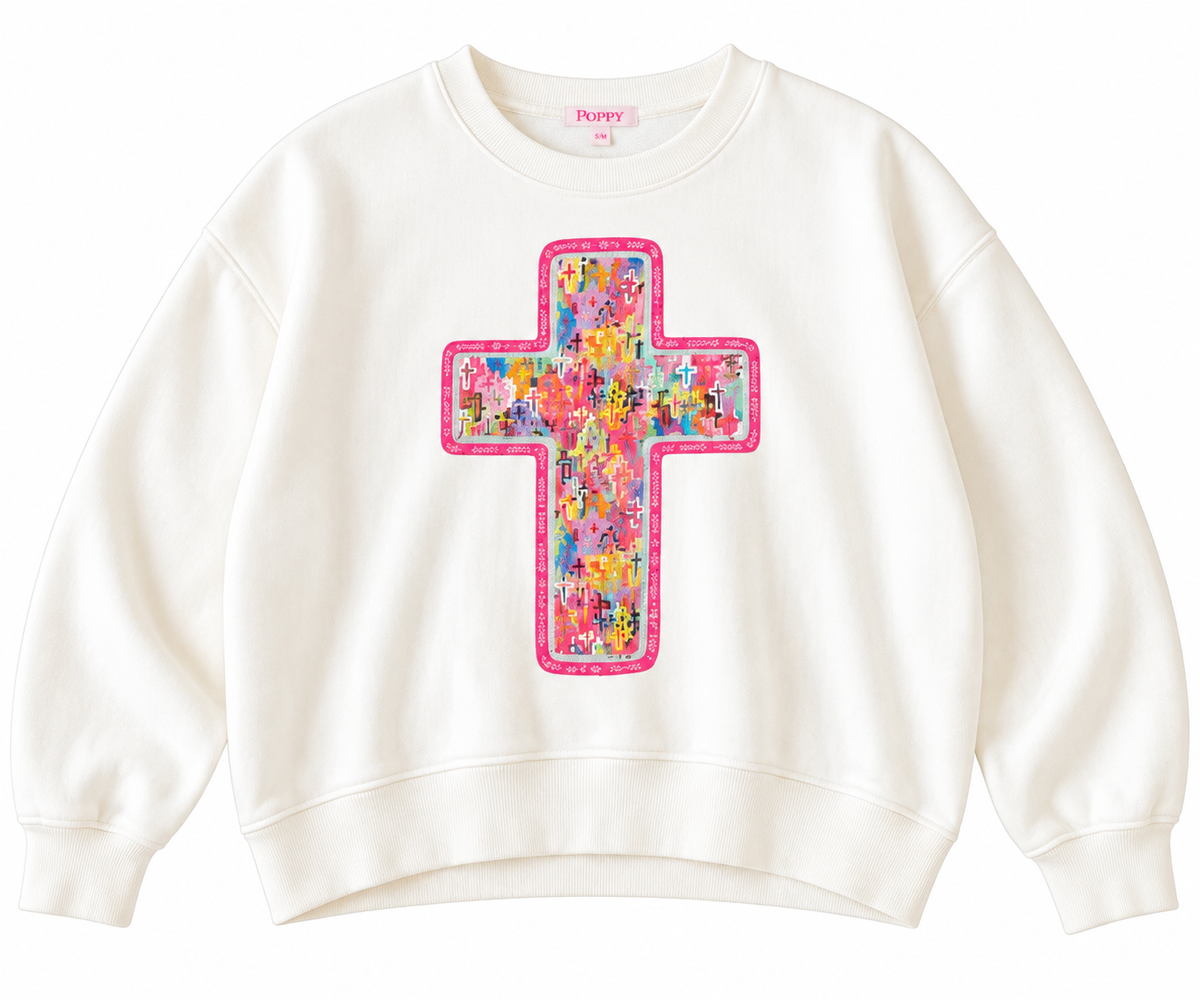 P&P Cross Collage Sweatshirt