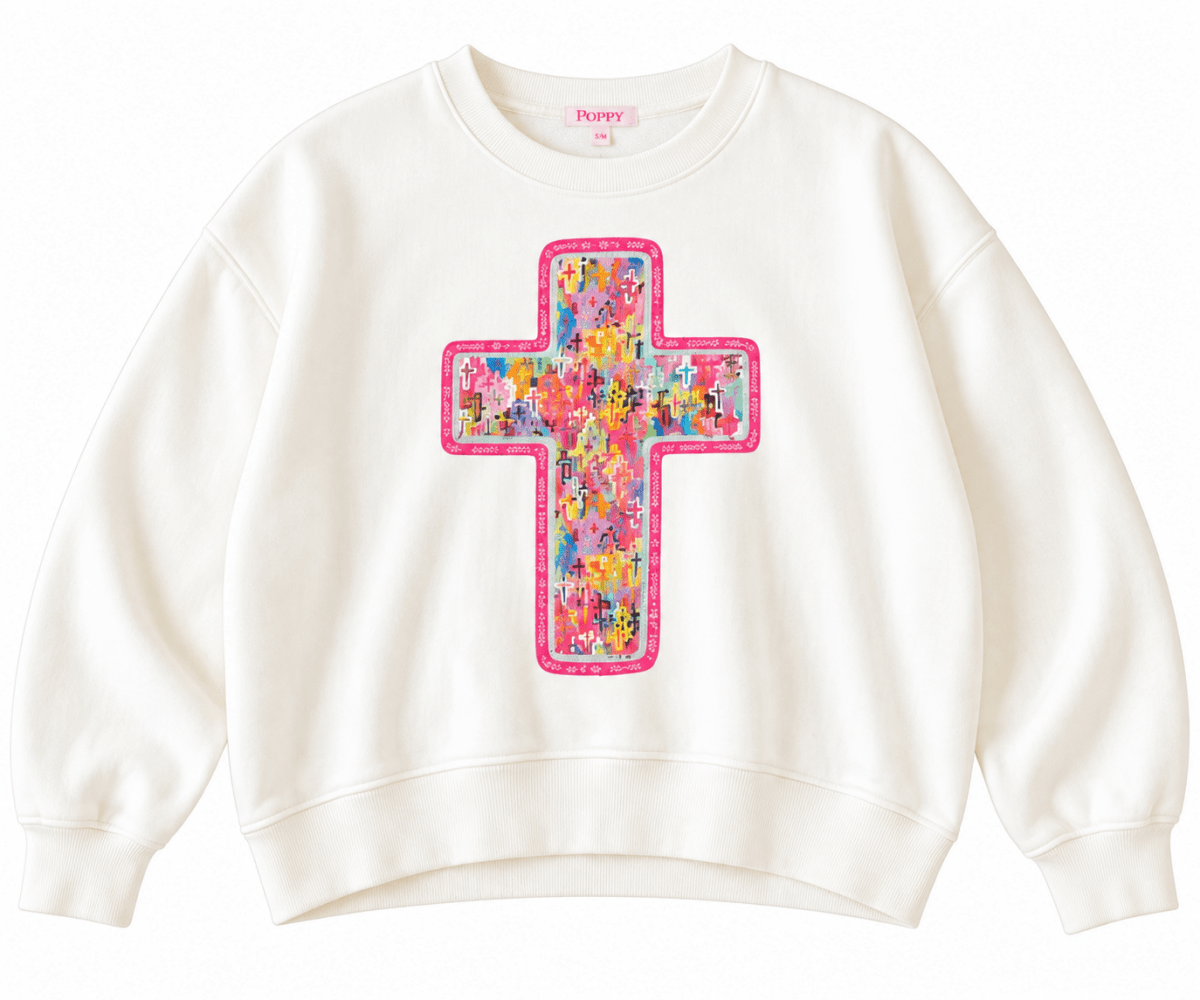 P&P Cross Collage Sweatshirt