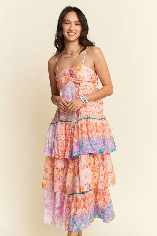 The Whisper Midi in Orange Lavender