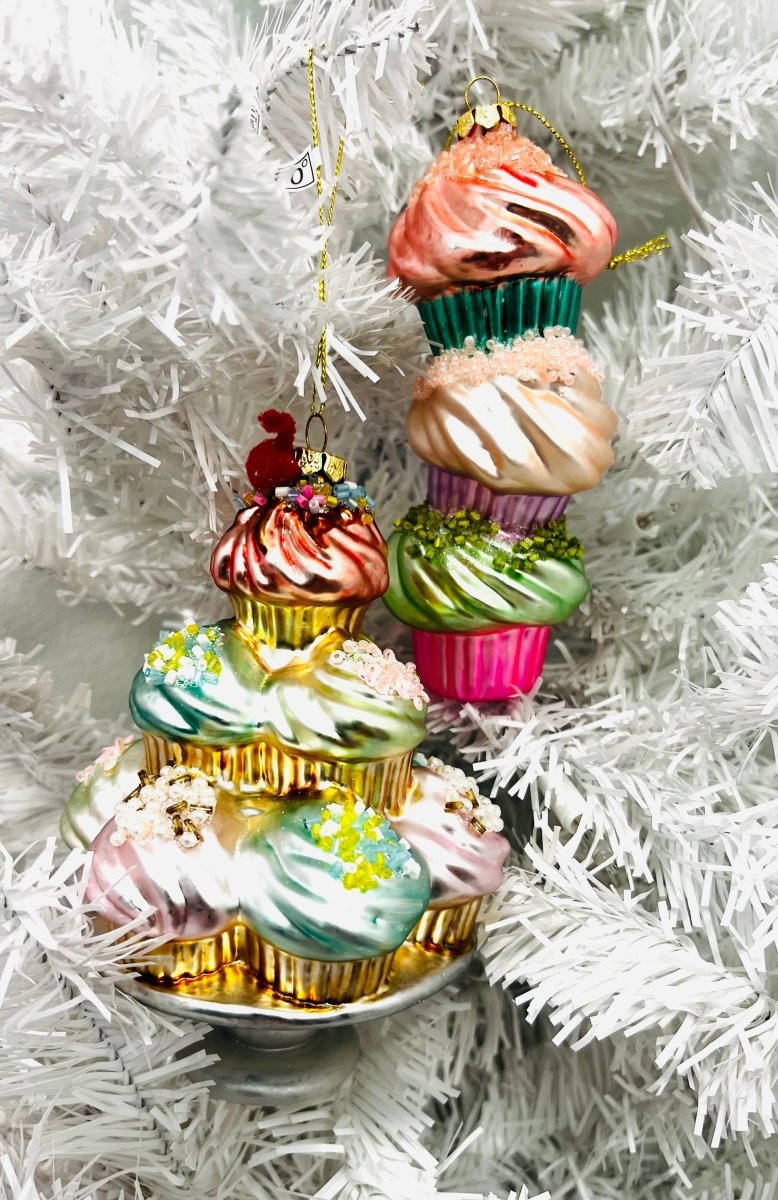 Cupcake Ornament Duo