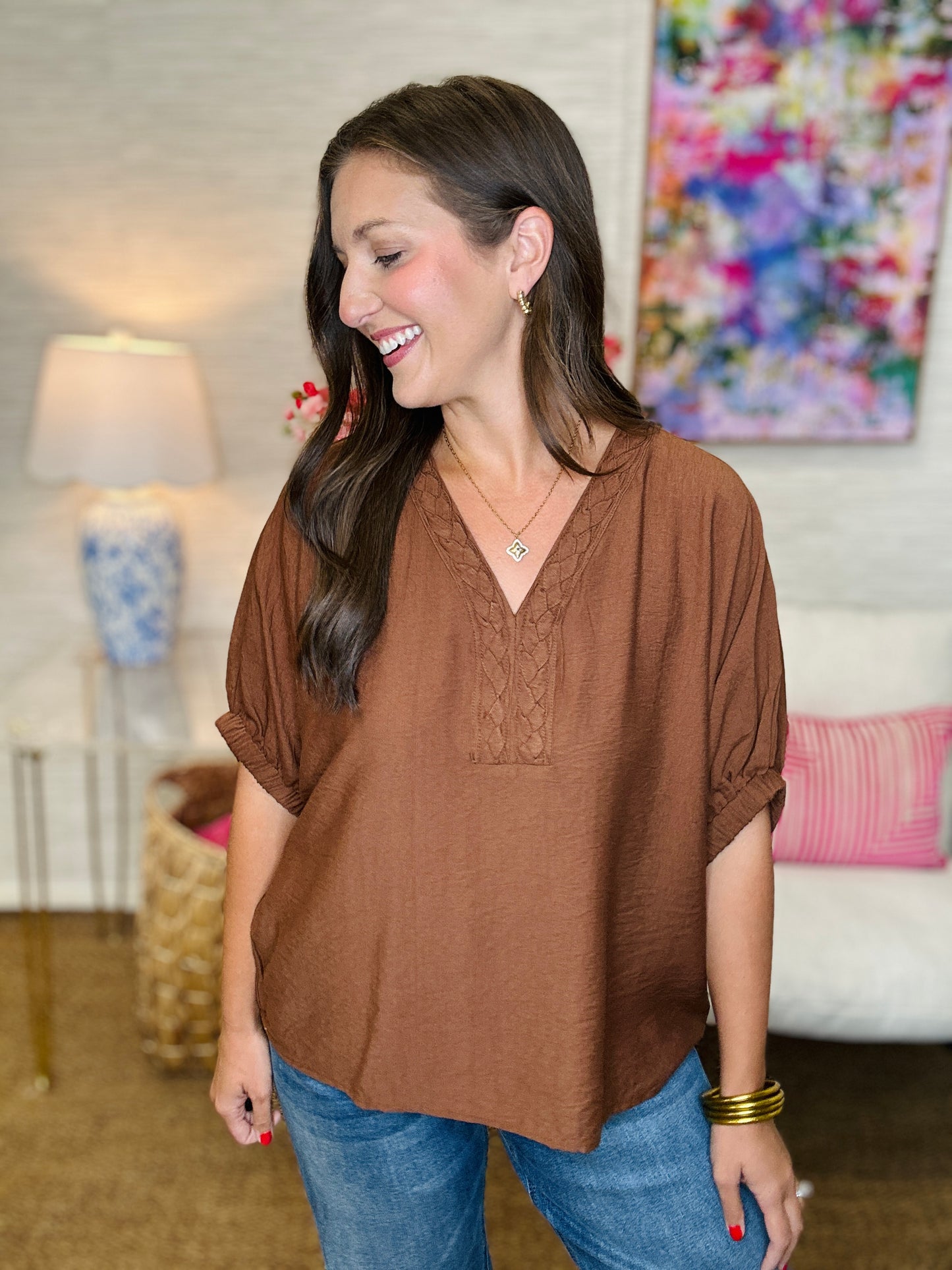 The Mindful Top in Caramel