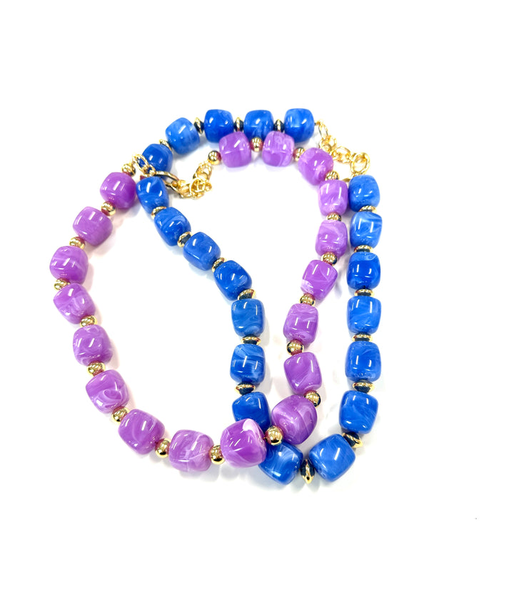 Chunky Beaded Necklace-2 Colors