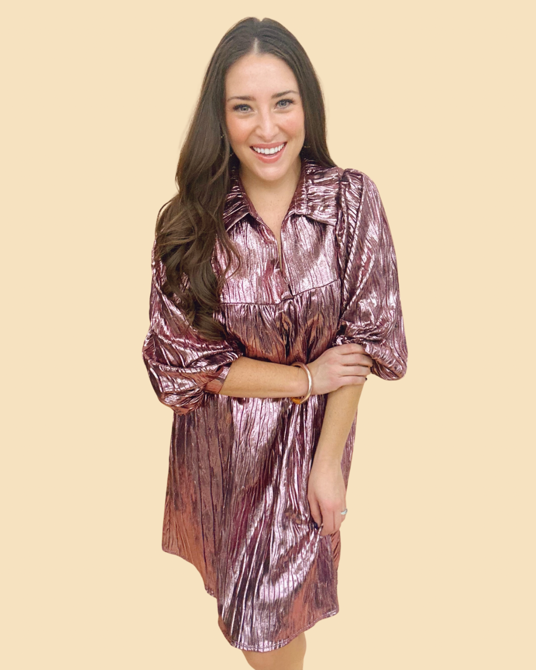 The Rose Shimmer Savannah Dress - AS