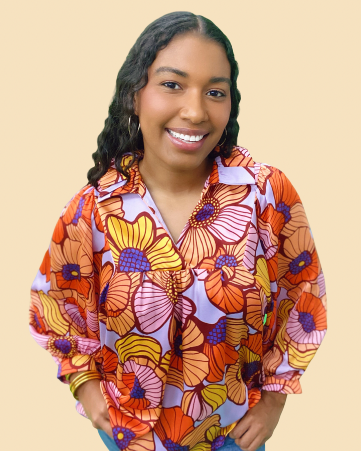 The Groovy Blooms Morgan Top - AS