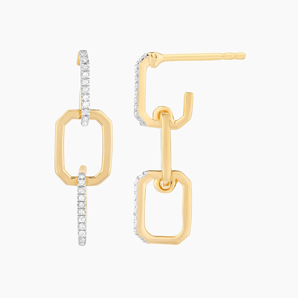 ES Trio Link Drop Earrings