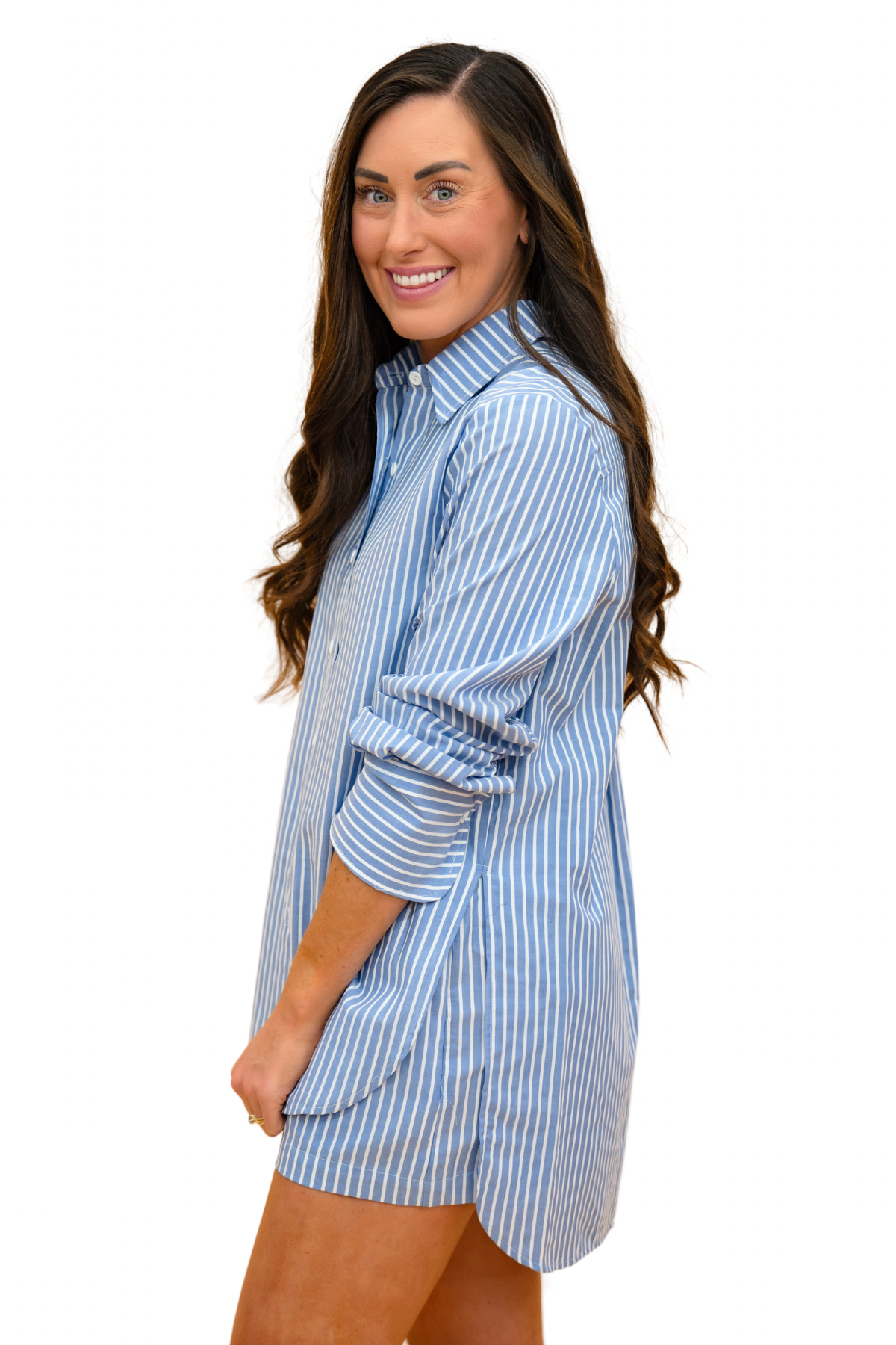 The Denim Stripe Marley Top-AS