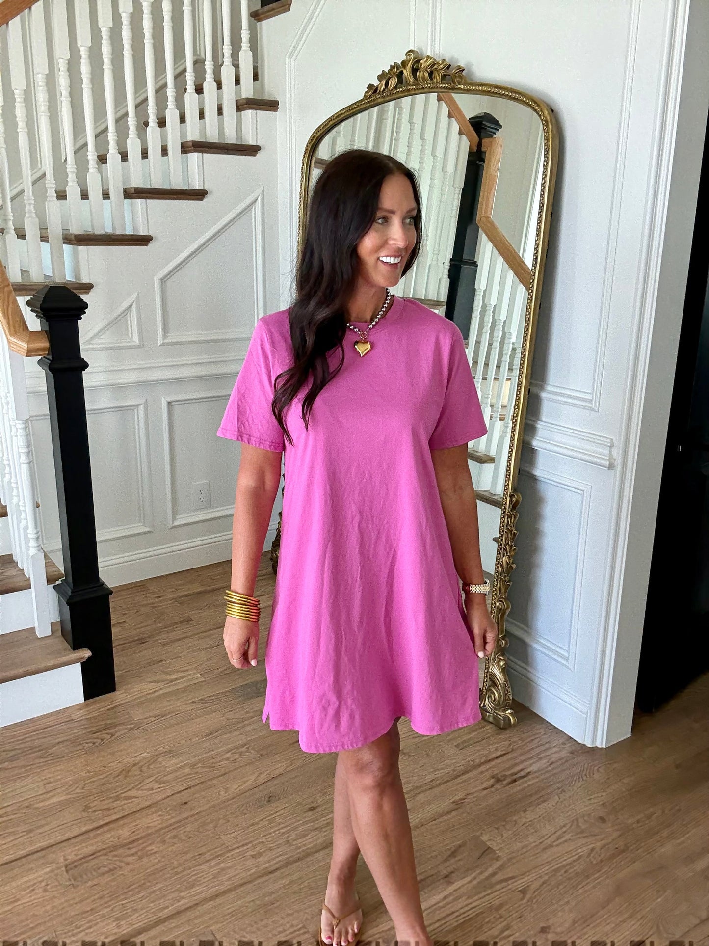 The Buckley T-Shirt Dress - 4 Colors/AS