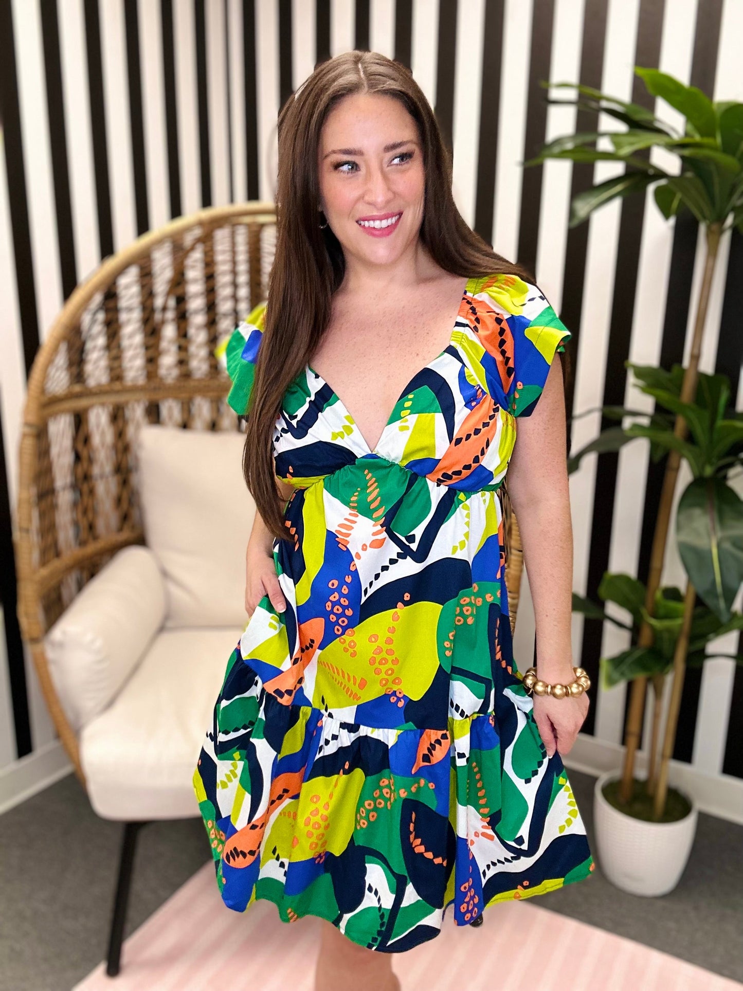 The Poppi Dress in Royal