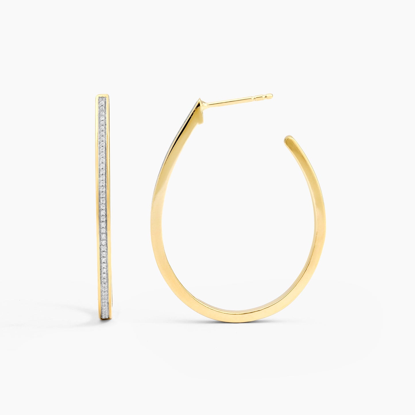 ES Rain Drop Hoop Earrings
