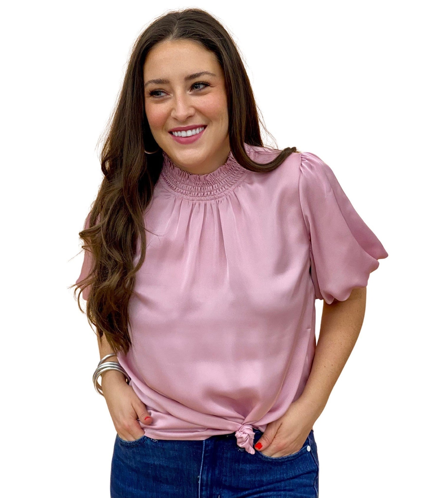 The Tee Time Top in Mauve