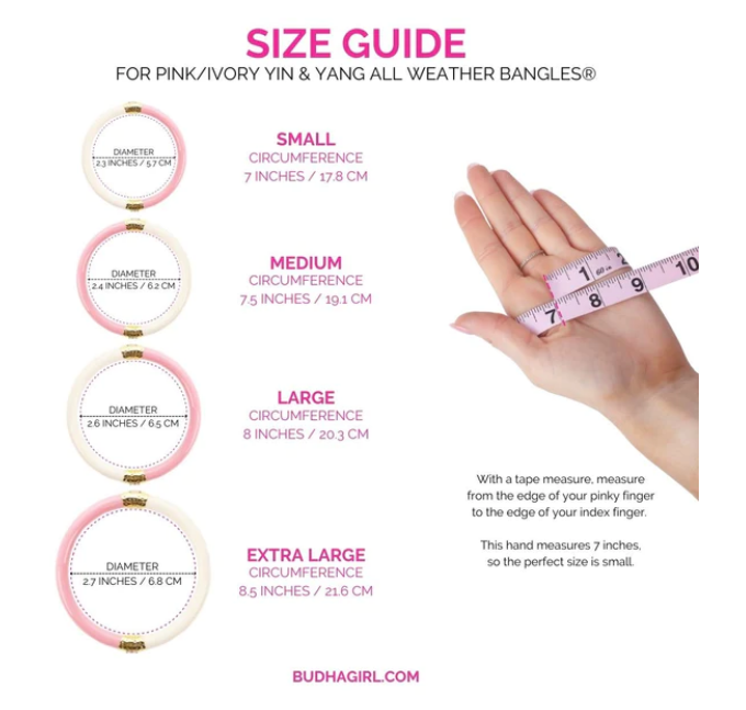 BuDhaGirl Yin Yang Bracelets - Pink & Ivory