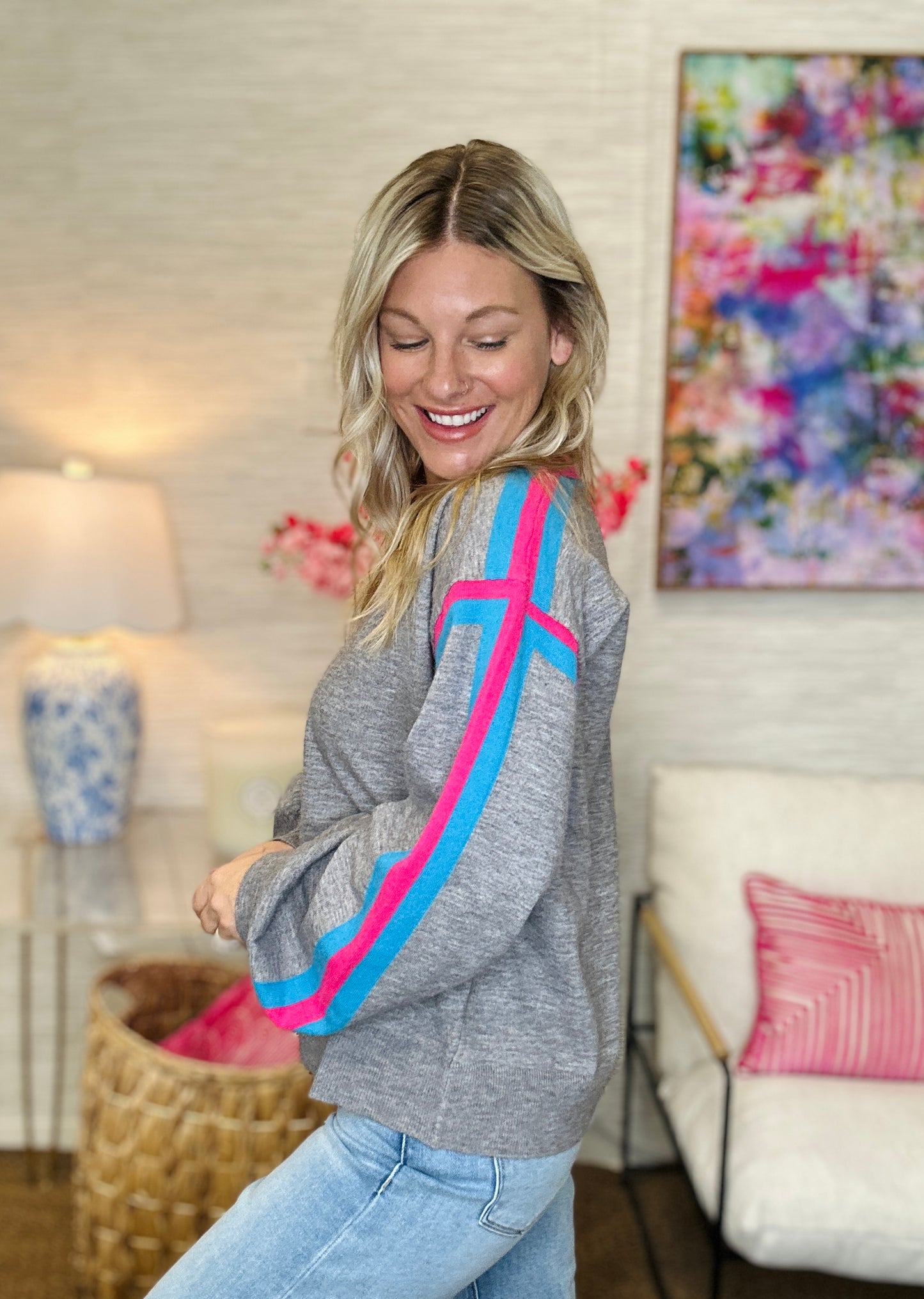 The Ellesyn Sweater in Grey