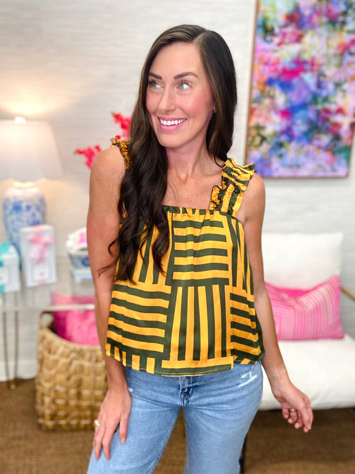 The Baylor Stripe Zoey Tank - AS