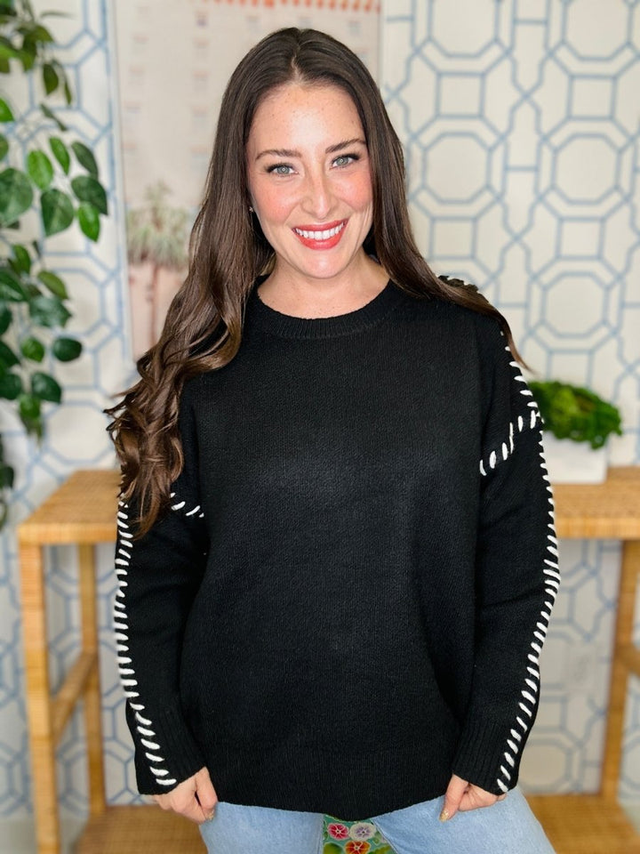 The Sew Stitched Sweater- AS