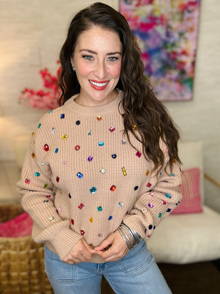 The Ornamental Sweater in Nude