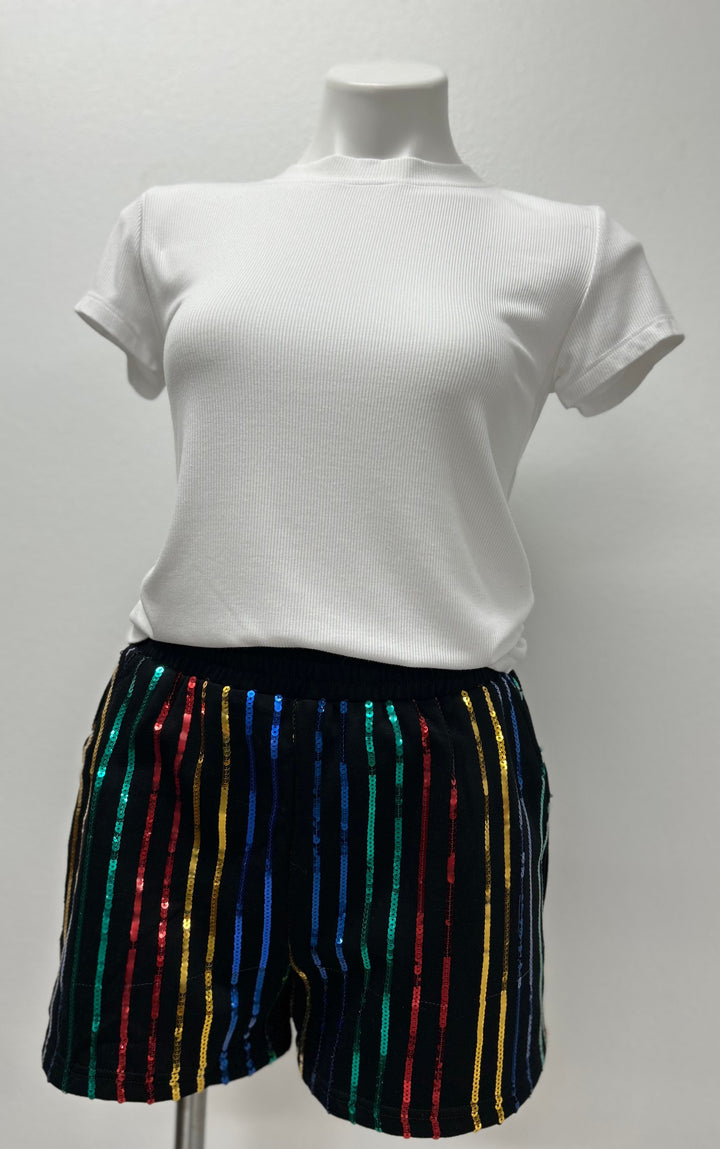 The Sparkle Shorts in Black