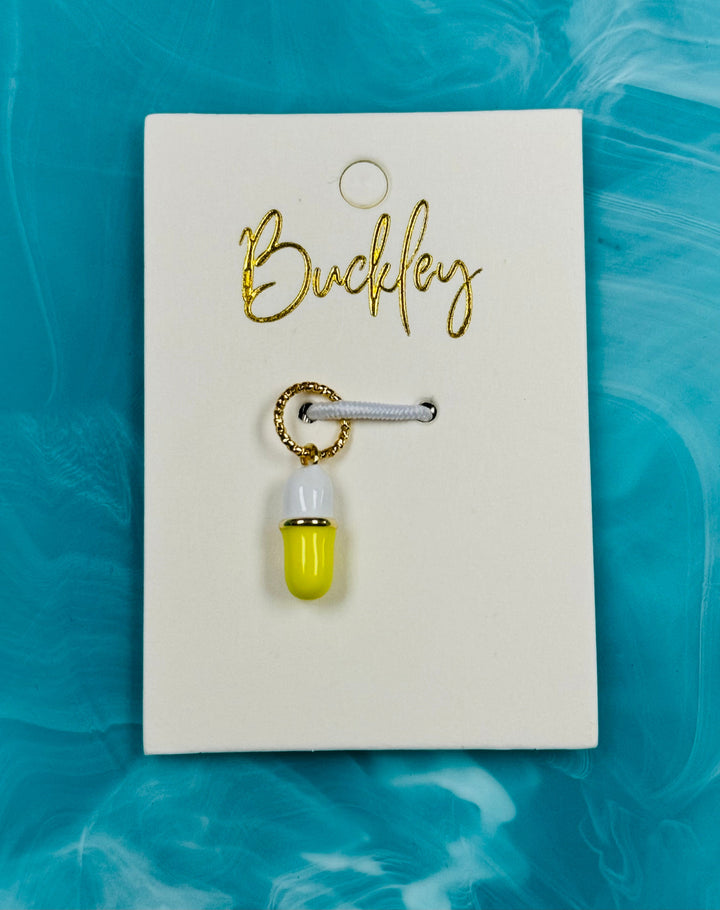 The Buckley Chill Pill Charm in Yellow