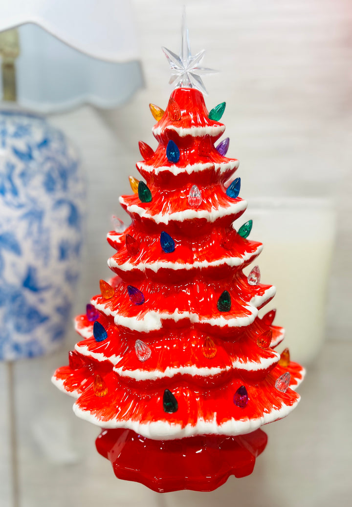 Lit Tree w/Timer 12"