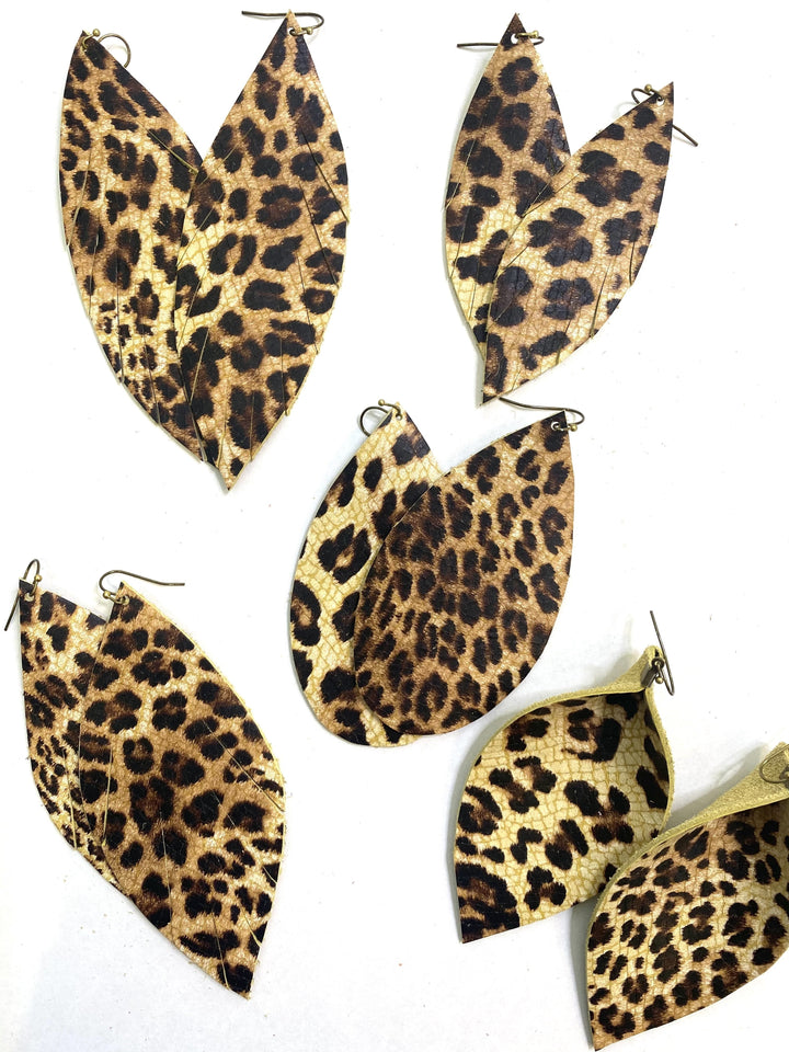 Leo Leather Earrings