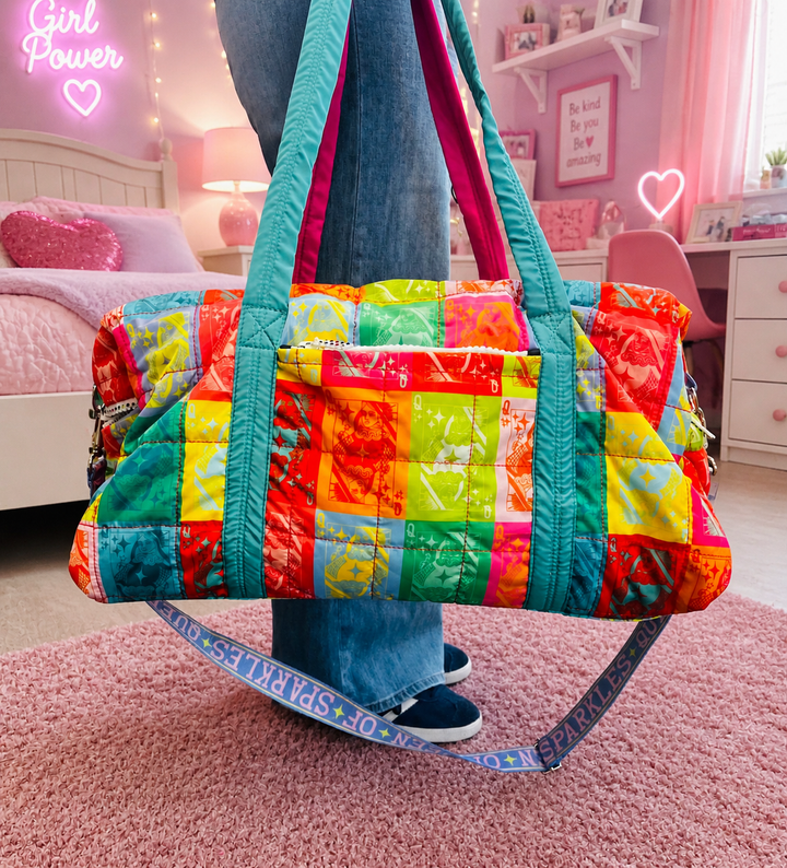 QOS Multi Colorblock Logo Duffle