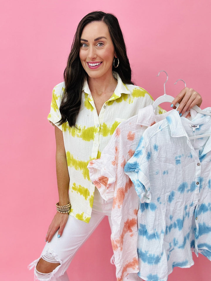 The Dyed Demi Top in 3 Colors-AS