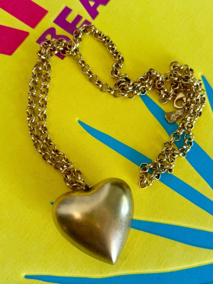Yochi Long Chain Necklace with Heart