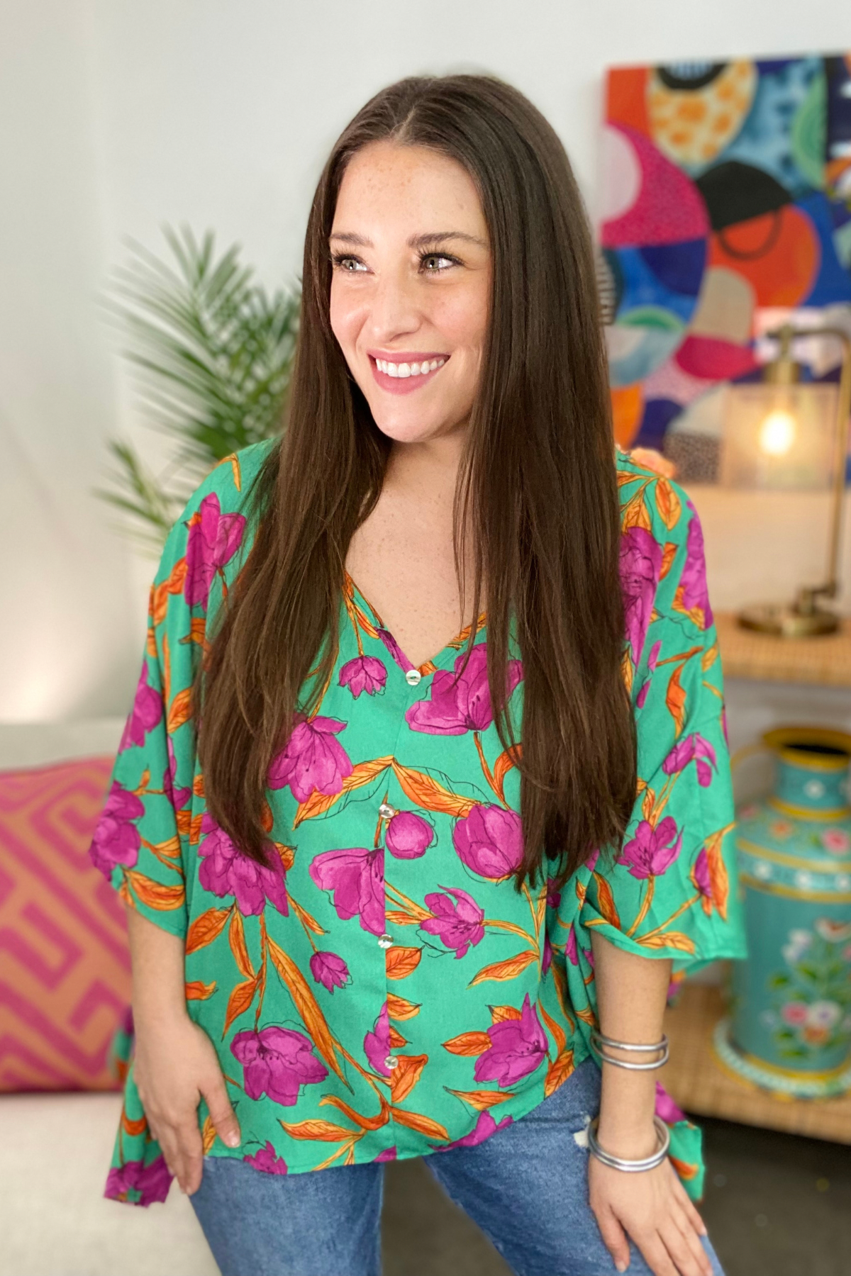 The Freesia Green Top-AS