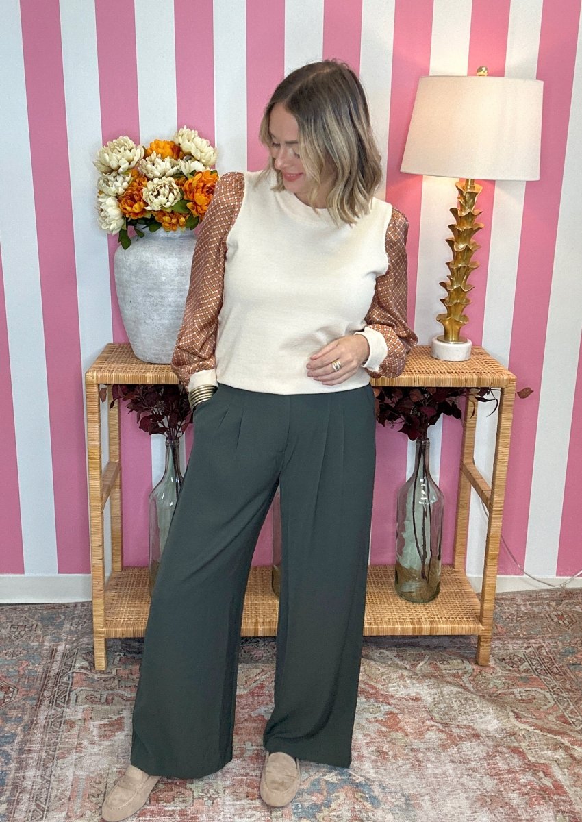 The JorJanna Pants in Dark Olive