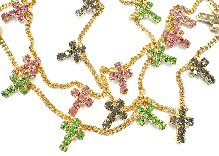 TOVA Multi Cross Necklace