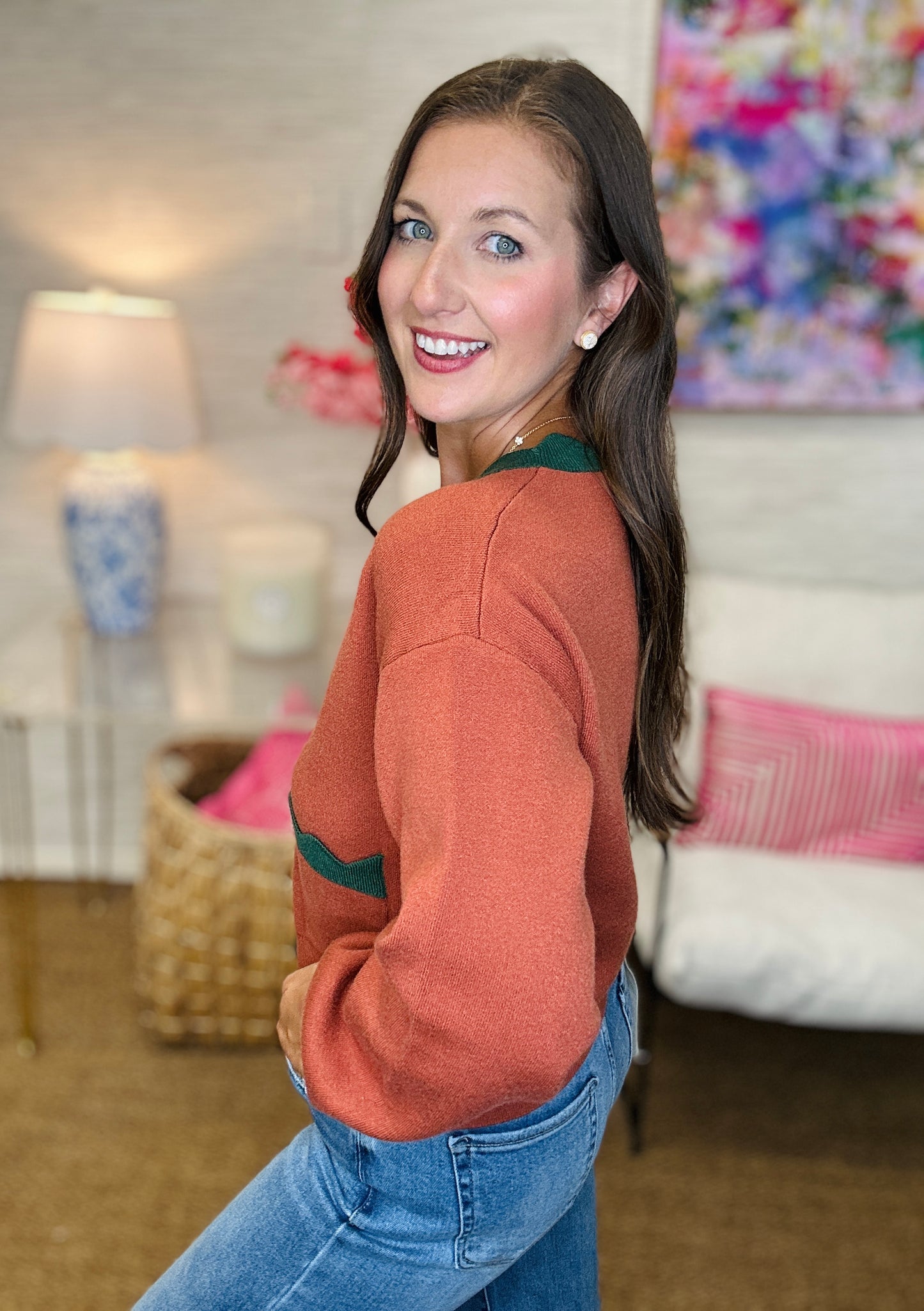 The Quade Sweater in Brown