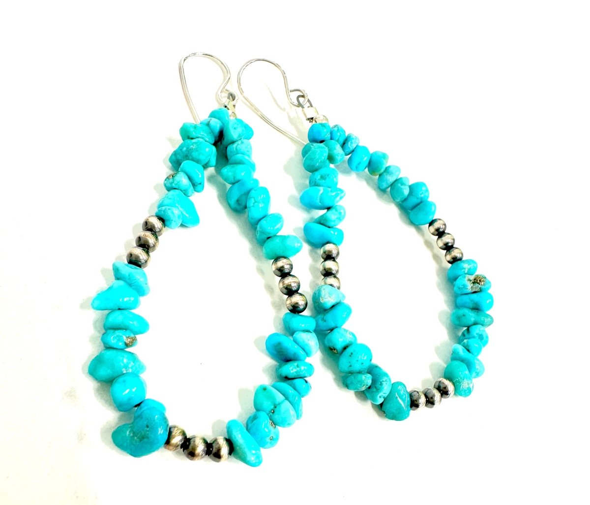 The Sterling Kingsman Turquoise Loop Earrings