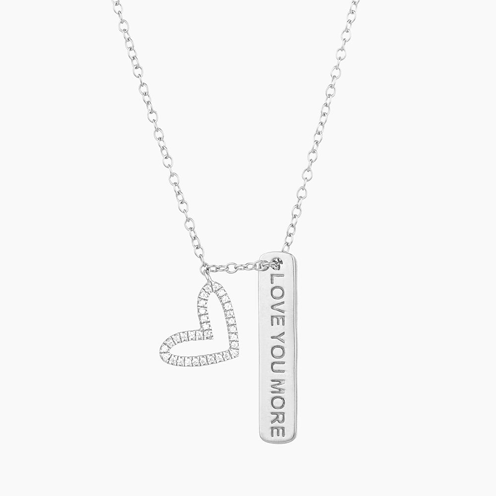 ES I Love You More Pendant Necklace