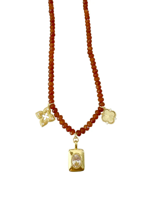 The Nina Beaded Charm Necklace