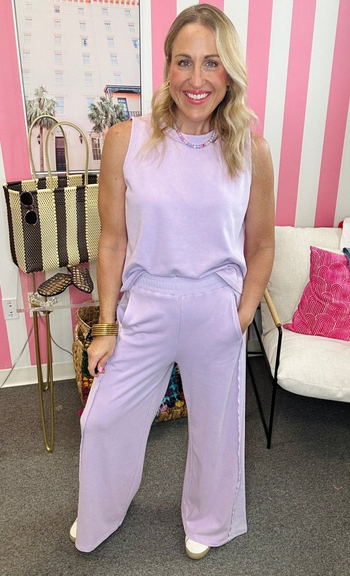 The P&P Lilac Flowy Pants