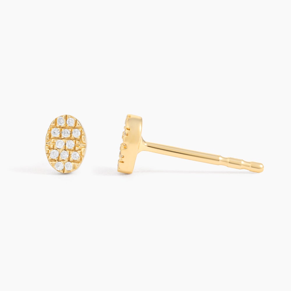 ES Oval Stud Earrings