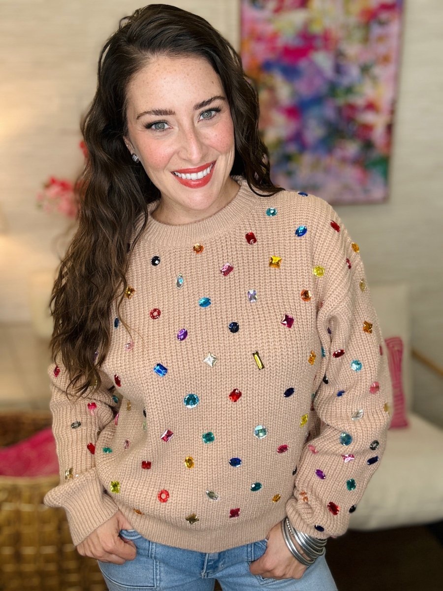 The Ornamental Sweater in Nude