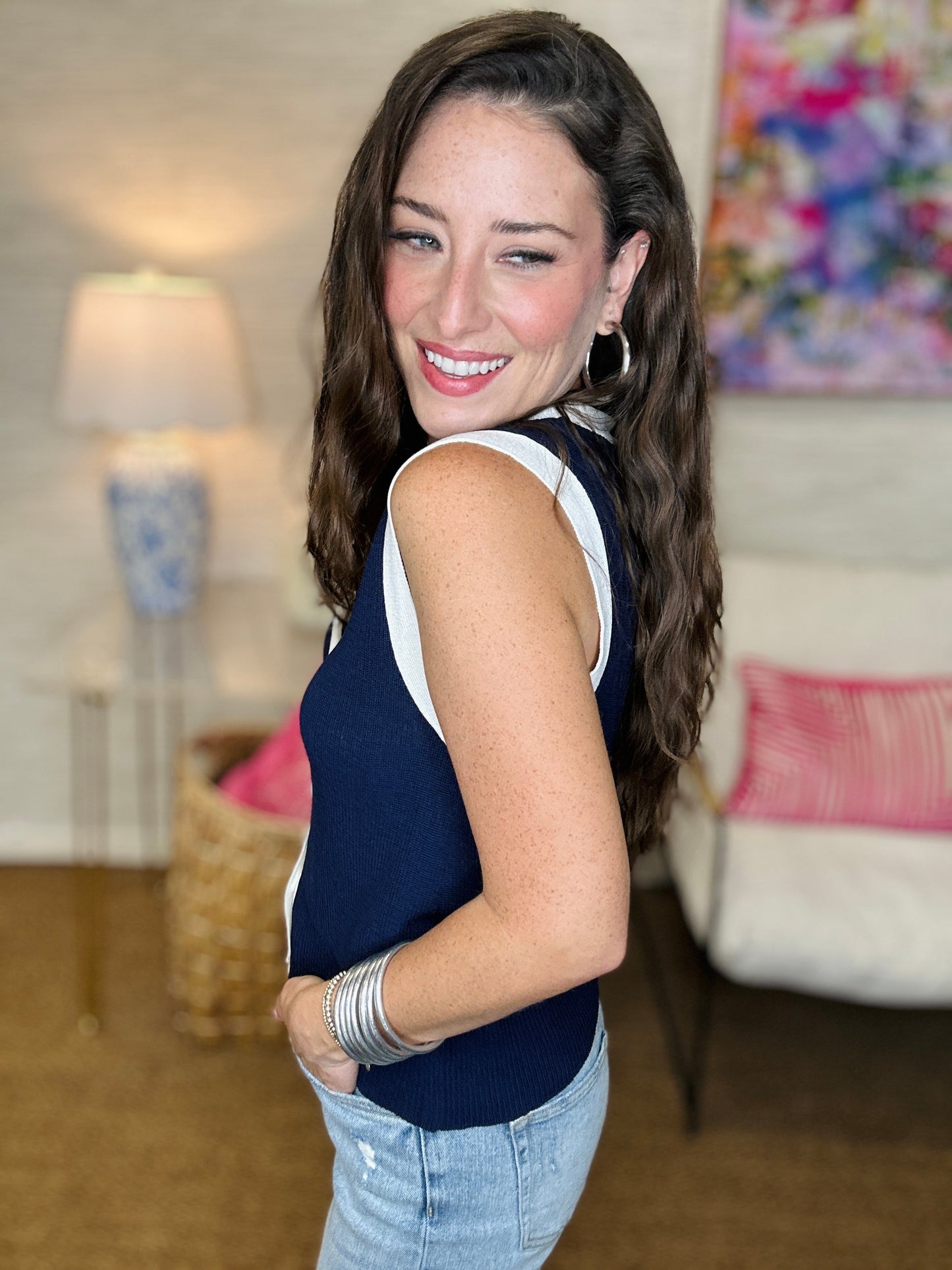 The Navy Sweater Vest