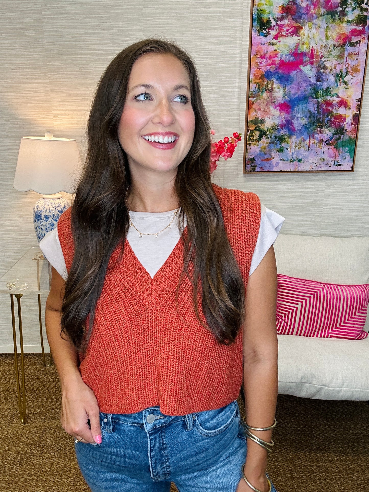 The Brick Vest Sweater