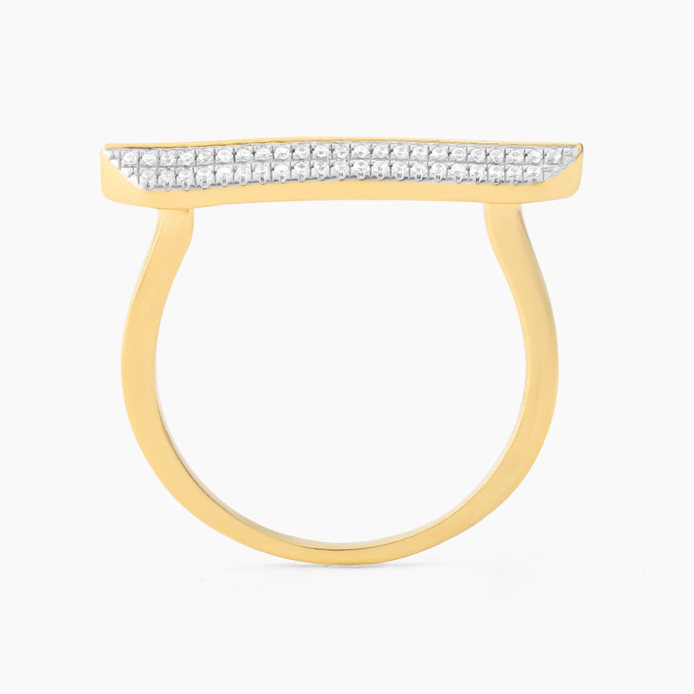 ES Diamond Bar Statement Ring