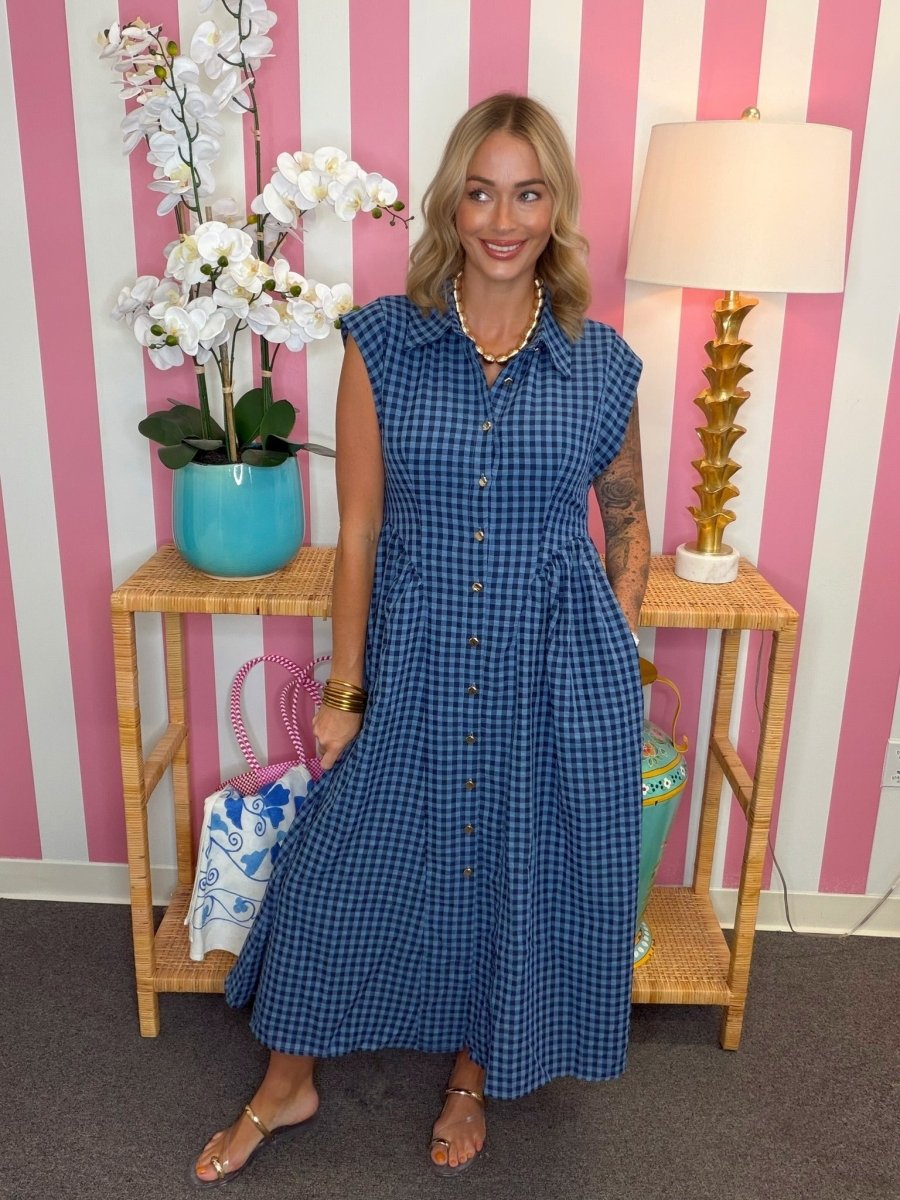 The Entro Elizabeth Navy Dress Medium