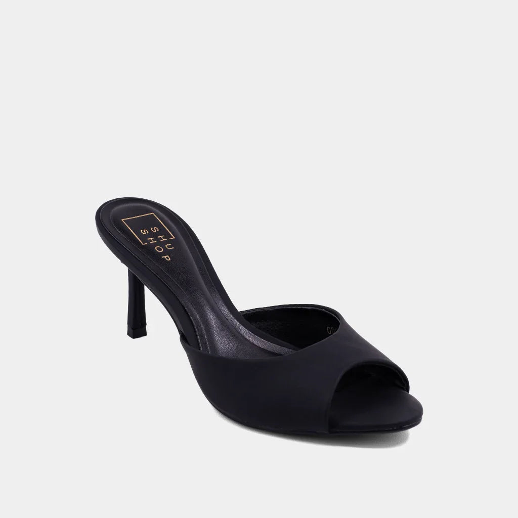 The Black Elaine Heels