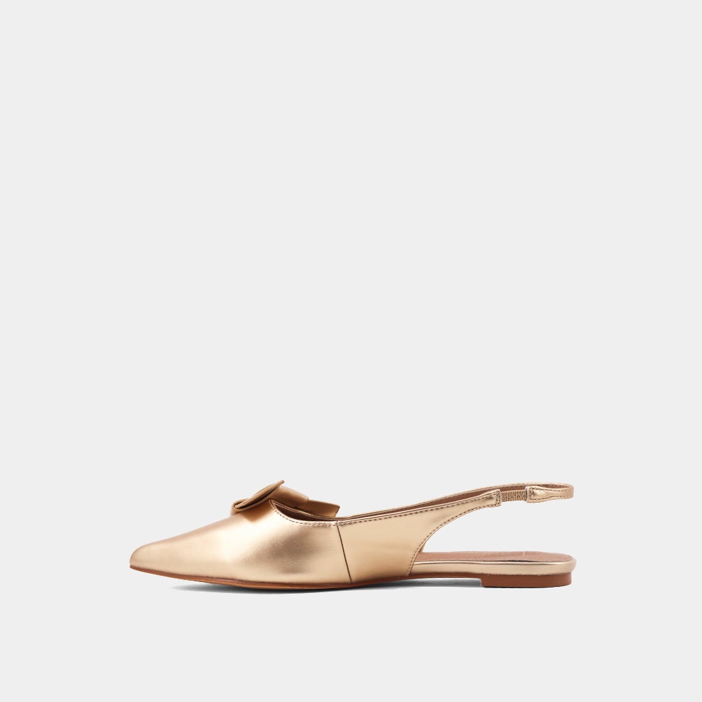 The Gold Audrey Flats
