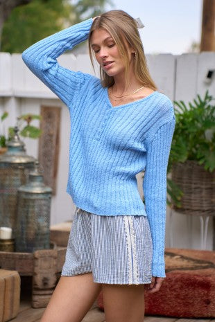 The Refined Henley in 2 Colors- AS