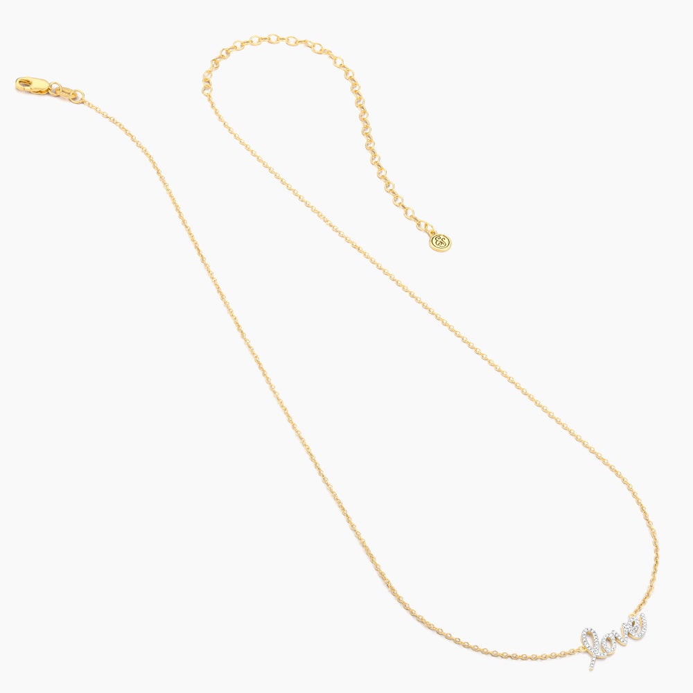 ES Love is Love Pendant Necklace